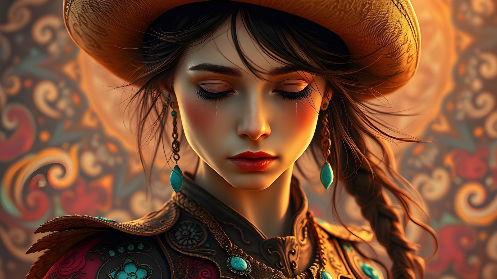 Ethereal Rose-Colored Tears in Vibrant, Brutalist Design