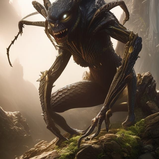 Monster Spider Woman with Extra Limbs