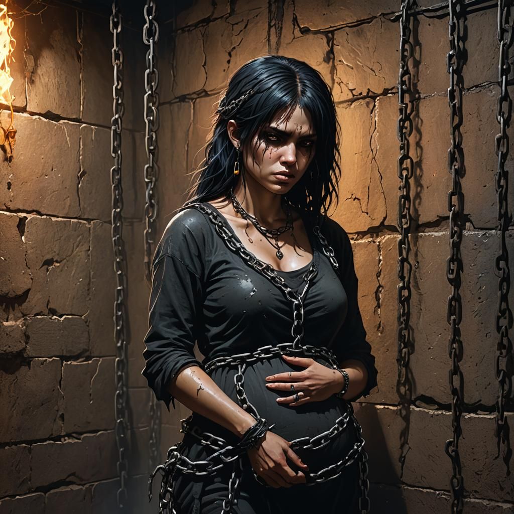 Tormented Pregnancy in a Dark Dungeon