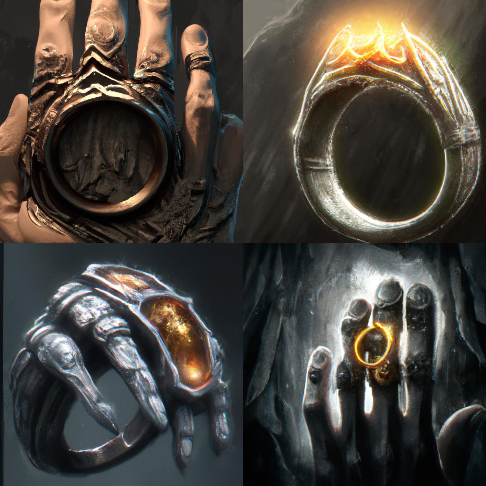 The Dark Lord's Ring in a Masterpiece of Dark Fantasy Art