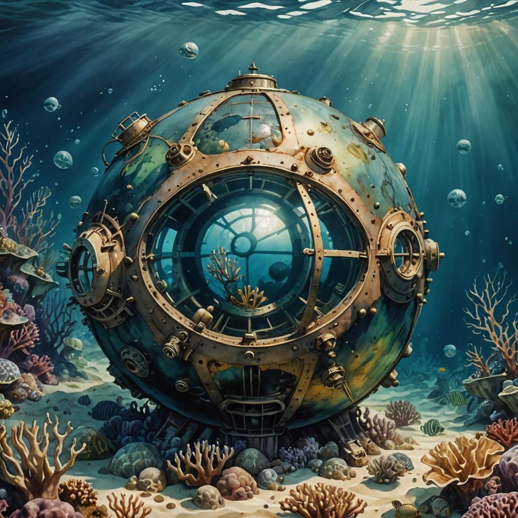 Underwater Spherical Bathyshere Discovery