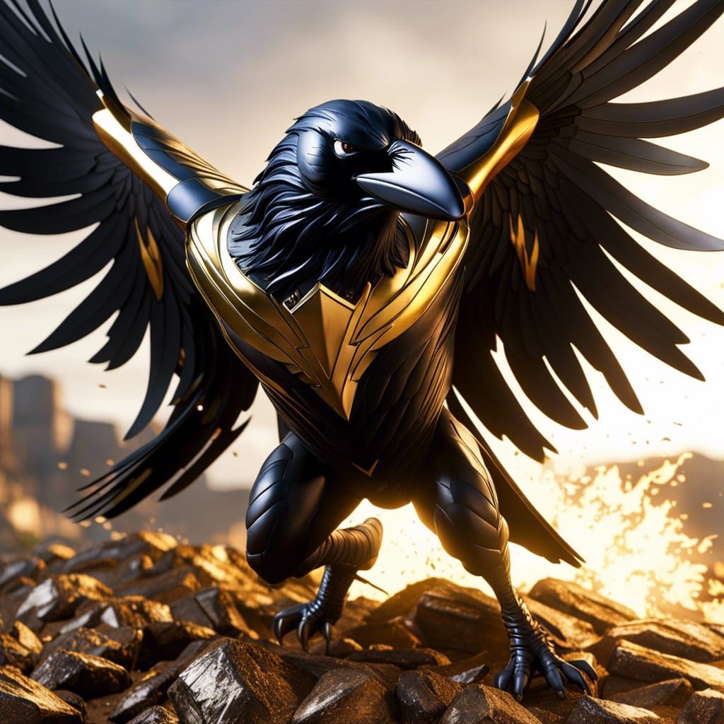 Raven Crashes to the Ground in a Hyperrealistic DC Comics Sc...