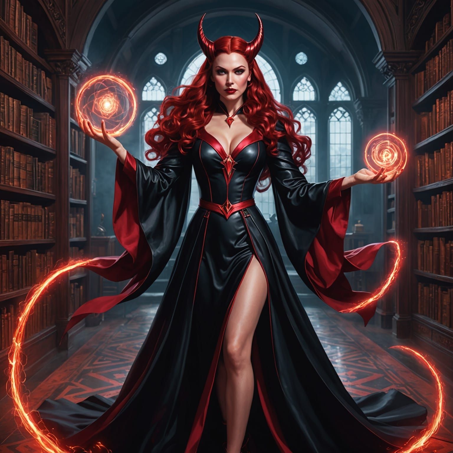 Scarlet Witch Magic School Librarian (Spellcasting Teacher T...