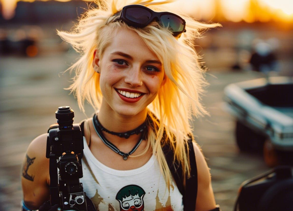 Gritty Post-Apocalyptic Portrait of Tank Girl