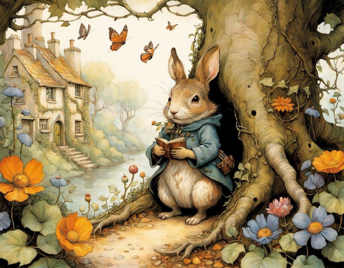 Enchanted Tree Doorway to a Whimsical World