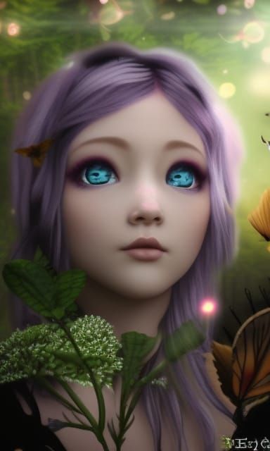 Ethereal Fairy in a Soft Fairycore Aesthetic