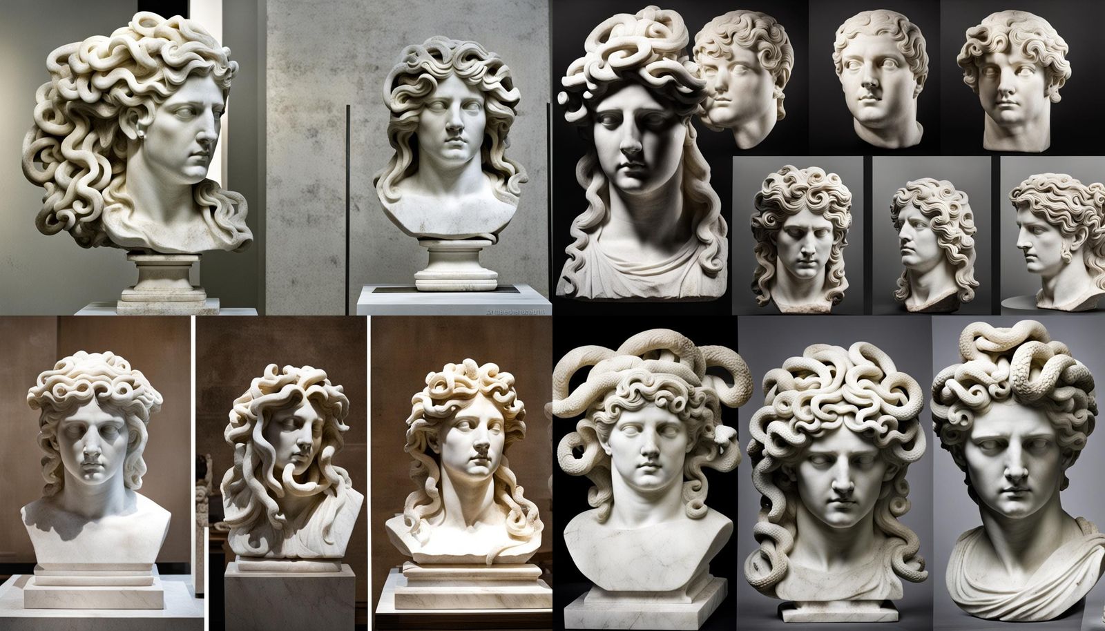 Classical Greek Sculpture of Medusa