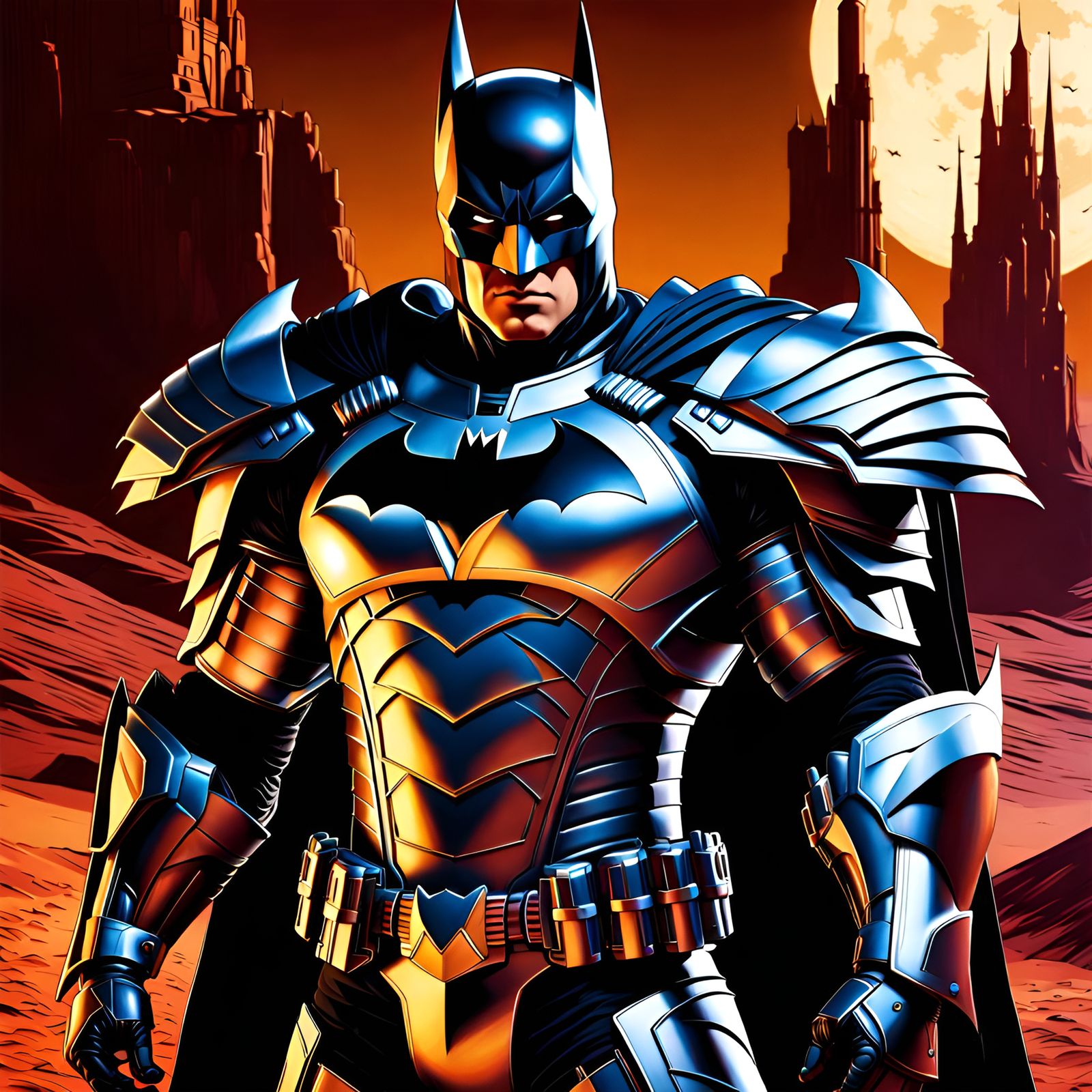 BATMAN with MEDIEVAL KNIGHT ARMOR (Daily #390)