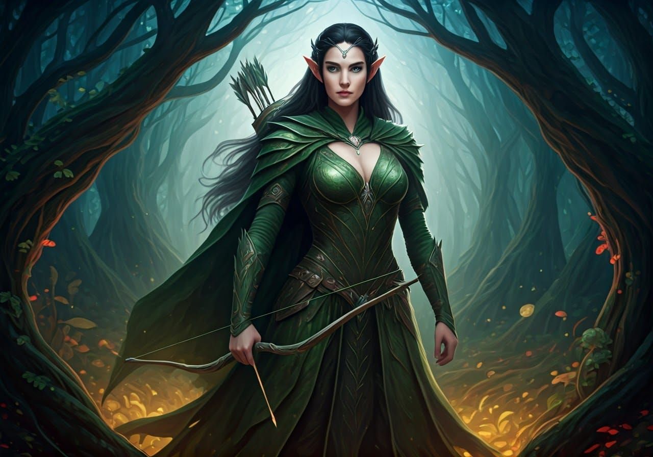 Elowen, Whisperer of the Woods - Inspired by Lord of the rin...