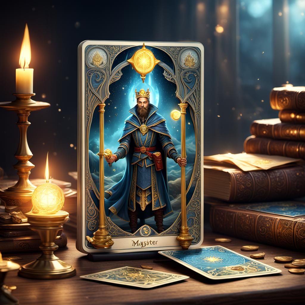 Stunning Fantasy Tarot Card in Realistic 3D Digital Art