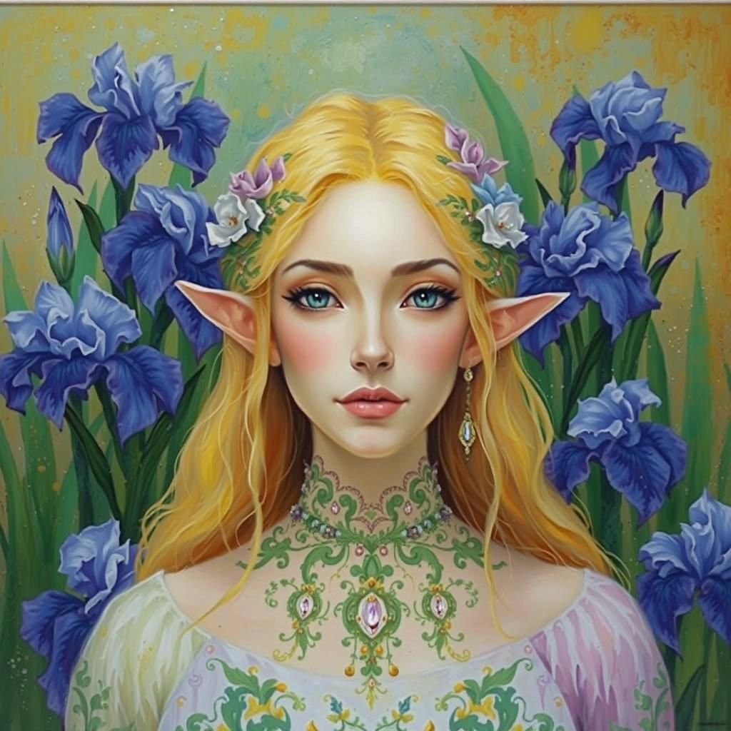 Enchanting Iris Elven Beauty Portrait!!!!