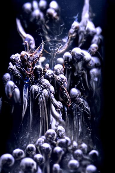 Acolytes of the Fallen Angel in Dramatic Concept Art Style