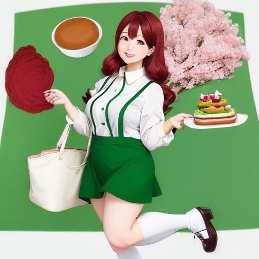 Medieval Baker in Traditional Anime Style