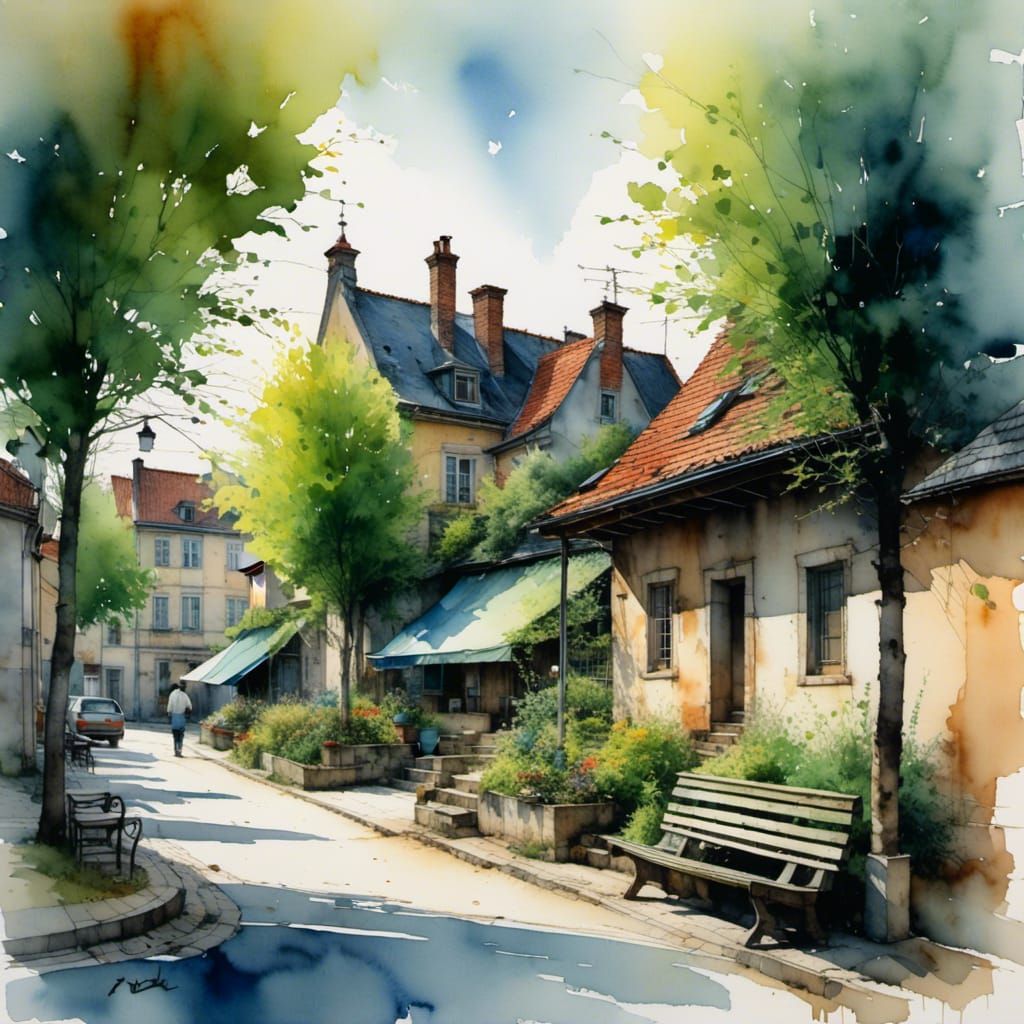 Sidestreet in a Danish village