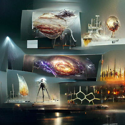 Science in Neo-Futuristic Digital Art