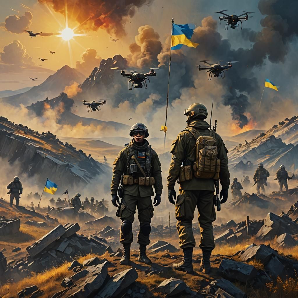 Heroic Ukrainian Drone Pilot Overlooks Fallen Russian Forces