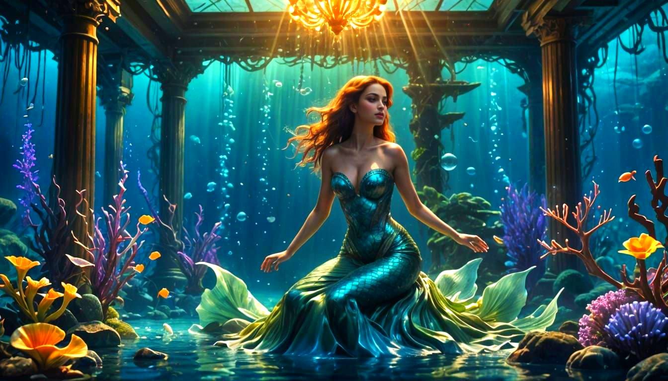 Underwater Nautilus Opera House with Mermaid Diva