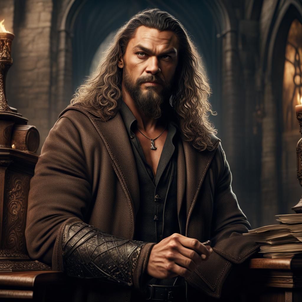 Jason Momoa as Wise Hogwarts Professor