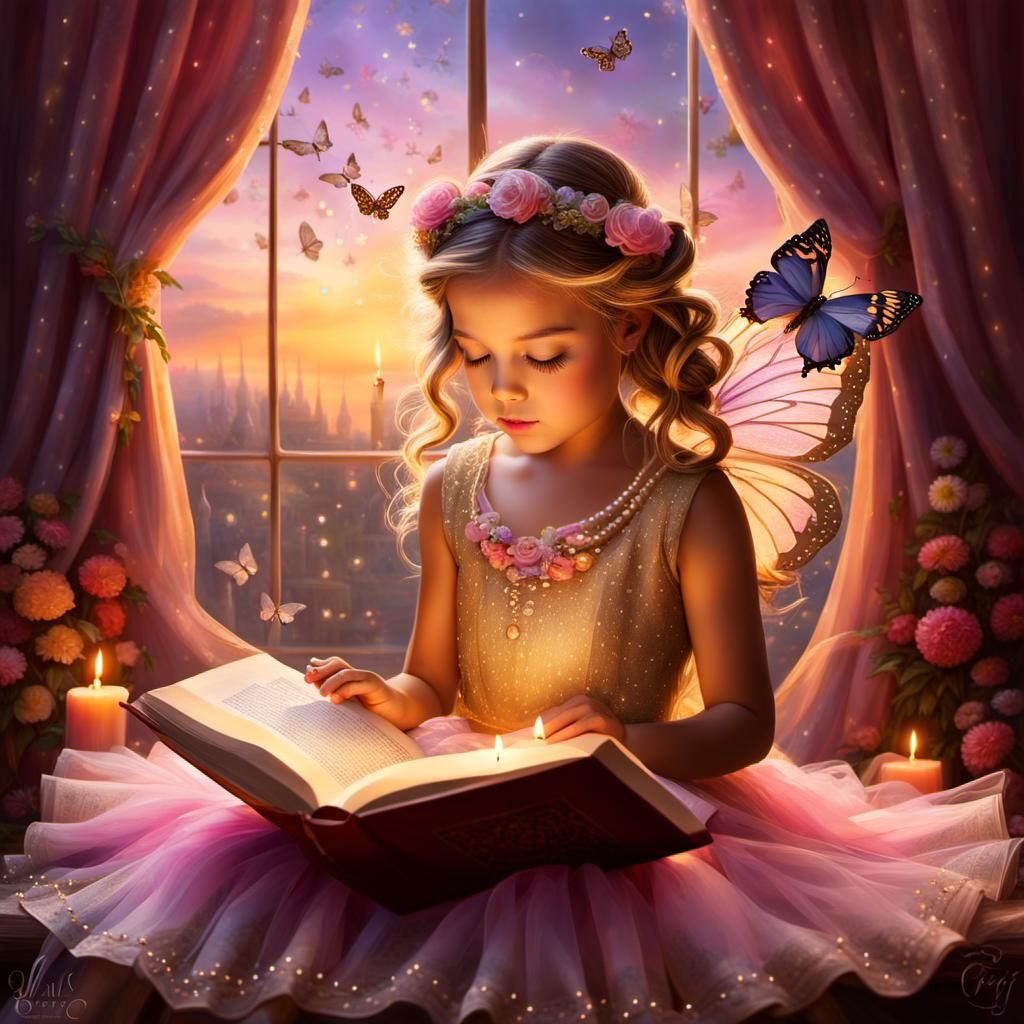 A Young Princess Lost in a Fairytale Wonderland