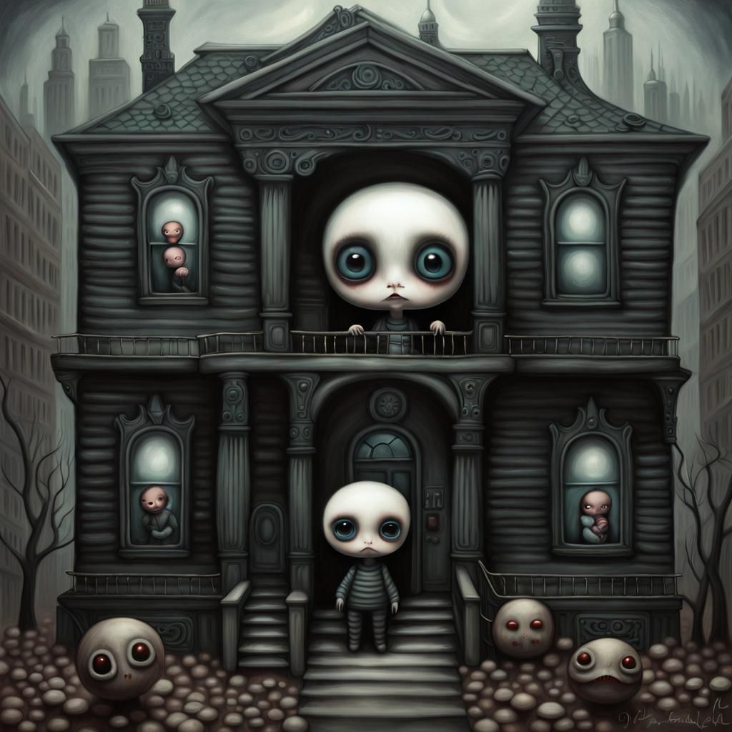 Cyberpunk Escape in a Whimsical Futuristic Village