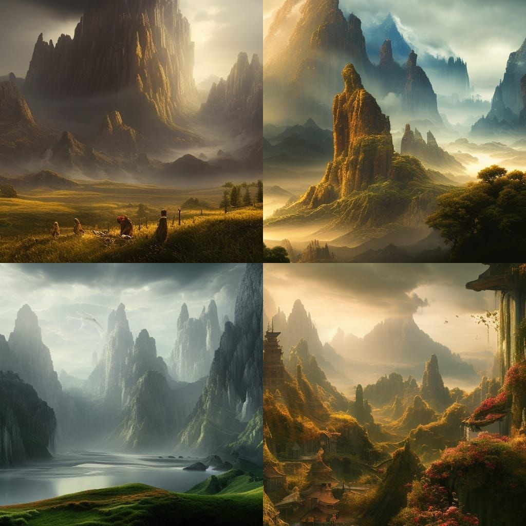 Epic Cinematic Masterpiece: Meticulously Detailed Digital La...