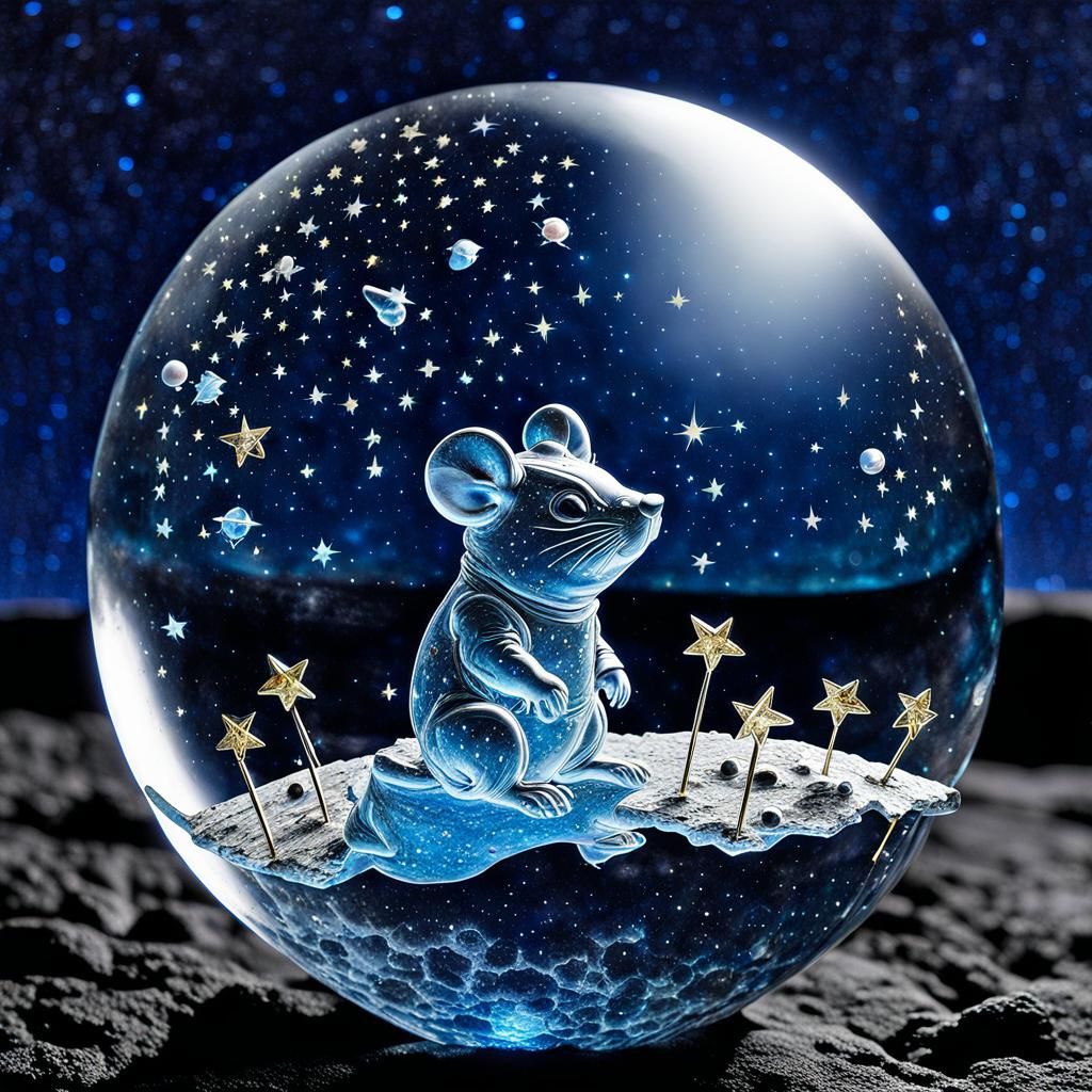 Miniature Crystal Mouse Conquers the Galactic Horizon in Vin...