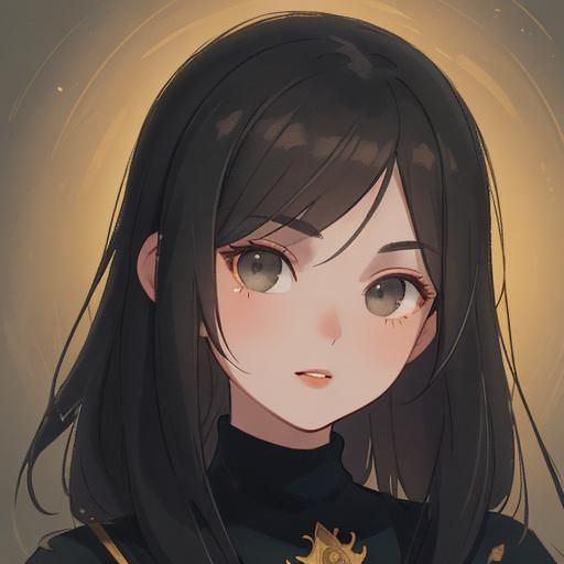 Elegant Young Girl in Triadic Colors