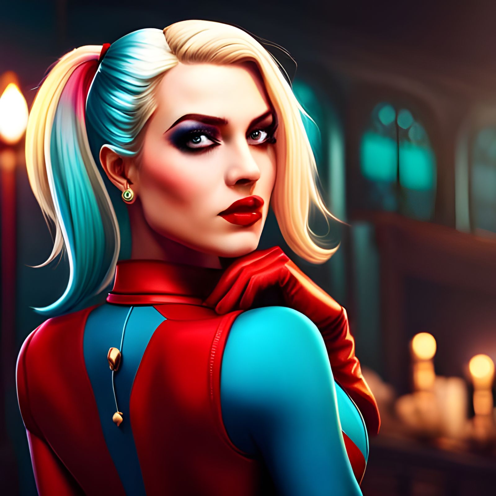 Gorgeous Fantasy Portrait of Harley Quinn