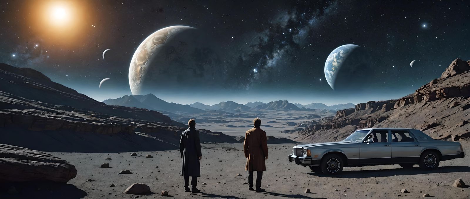 Surreal Cosmic Adventure in a Vortex of Time