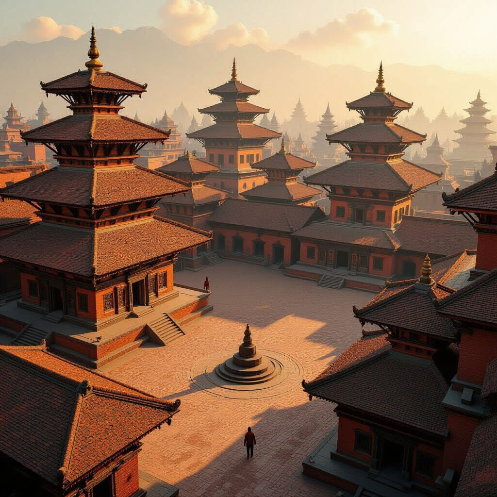 Bhaktapur: Ancient City From Above