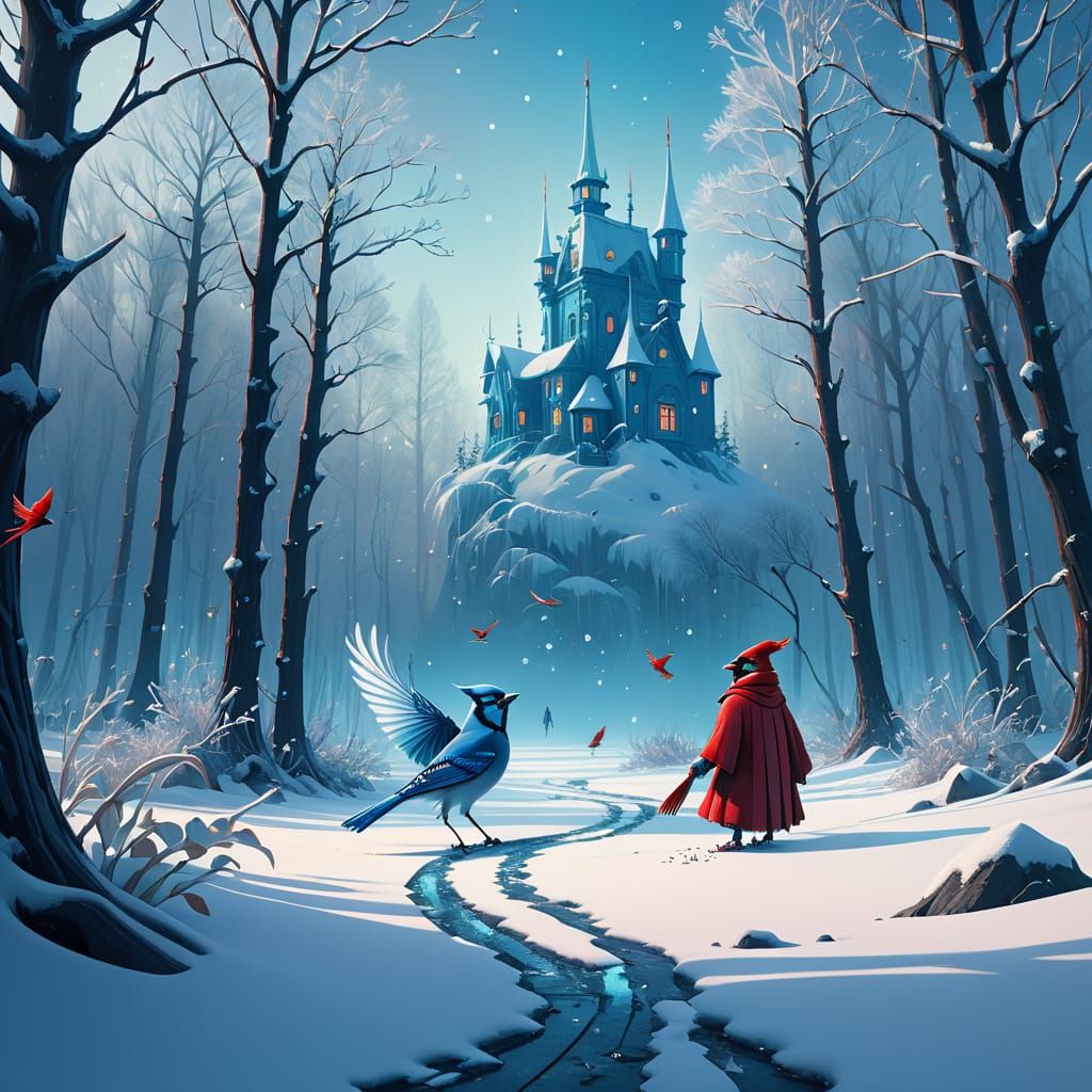 Whimsical Winter Wonderland in Crystal Colors