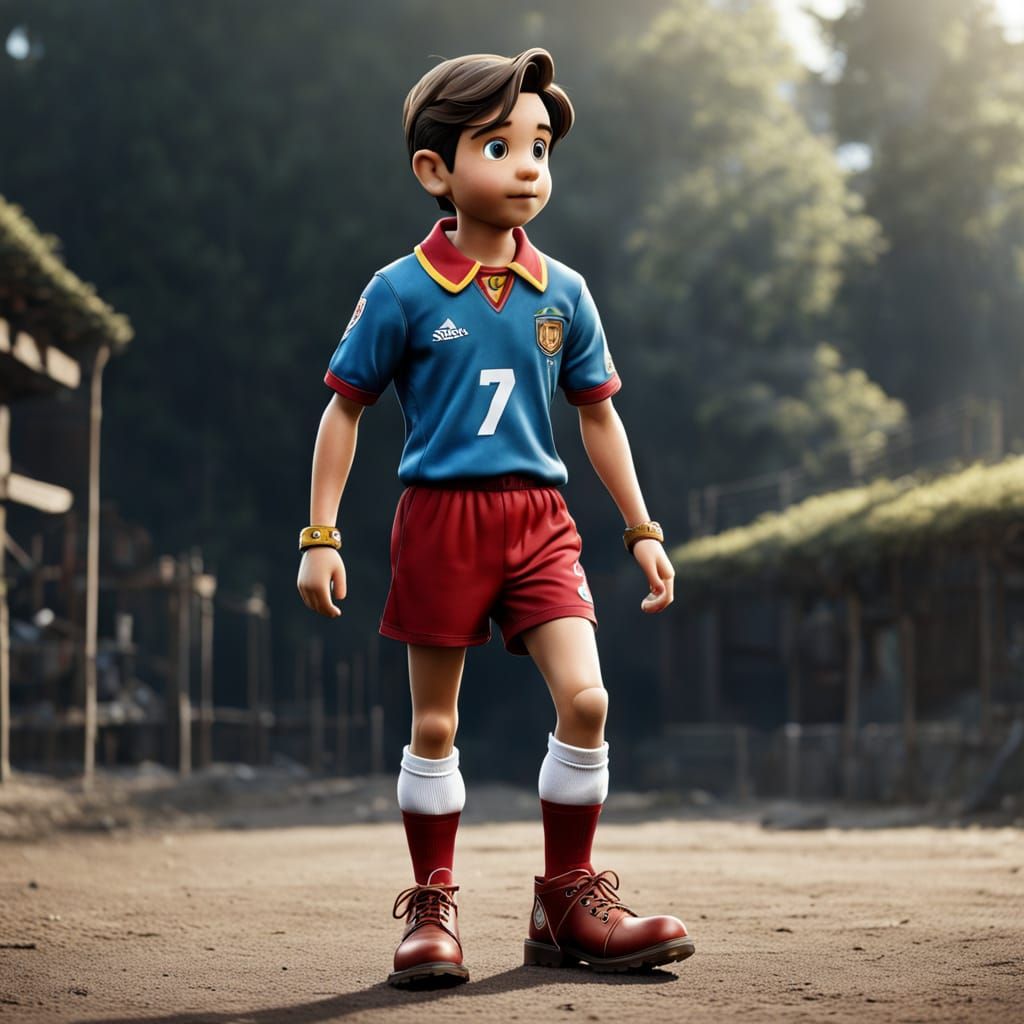 Pinocchio Striding Confidently in Seven-League Boots