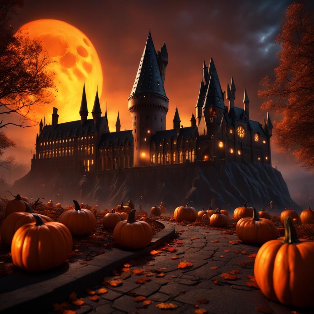 Hogwarts Transformed by Enchanting Halloween Magic
