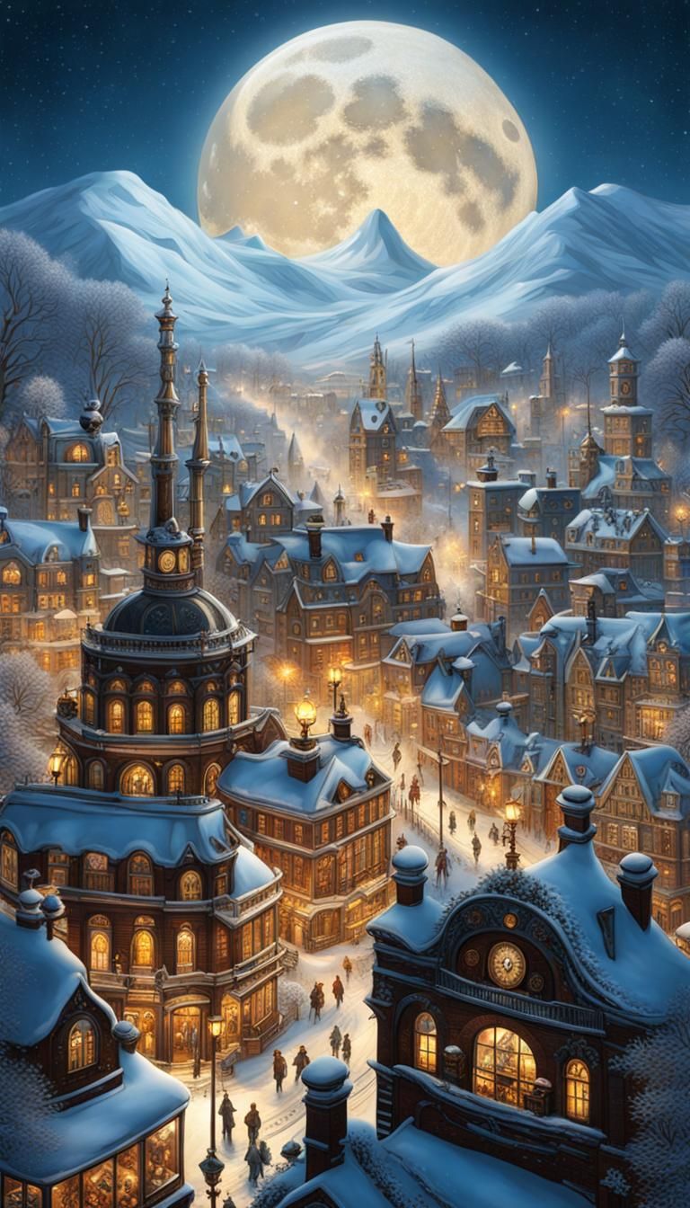 Steampunk Winter City