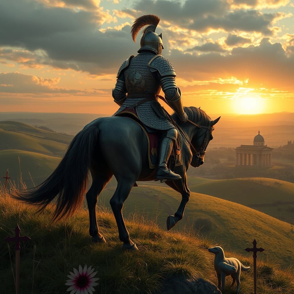 Norman Conqueror Triumphs Over Medieval England