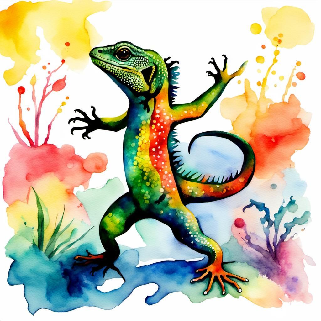 Lizard dances calypso