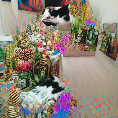 Vibrant Cat Portrait in Hyperrealistic Style