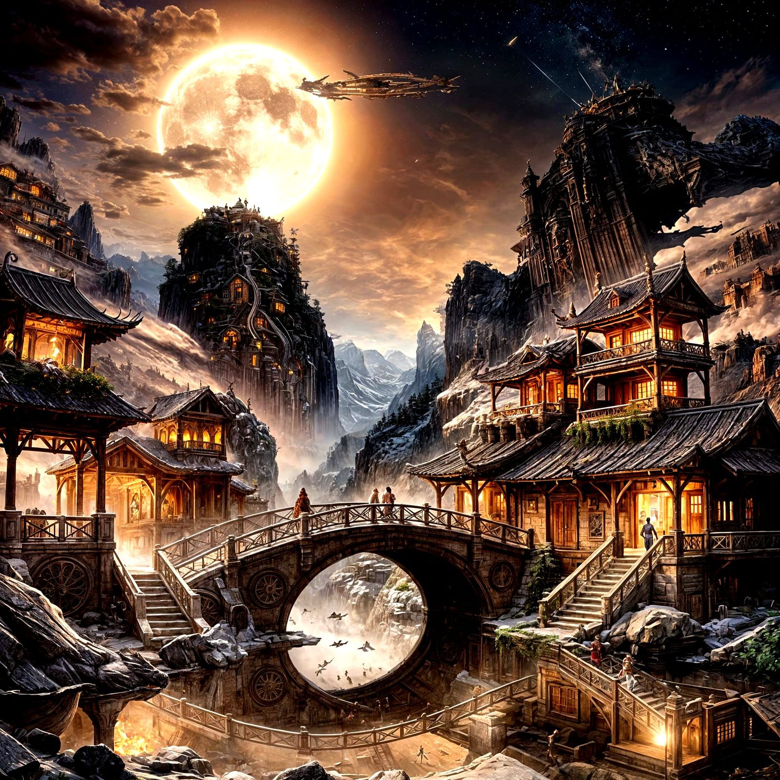 Epic Wonder in Vibrant Digital Art