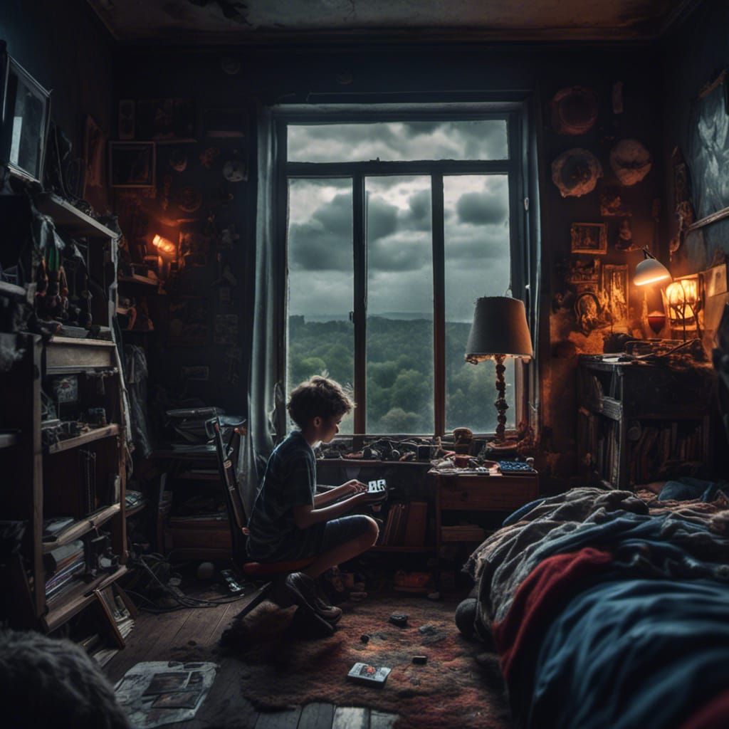 Epic Bedroom Scene in Hyperreal Style