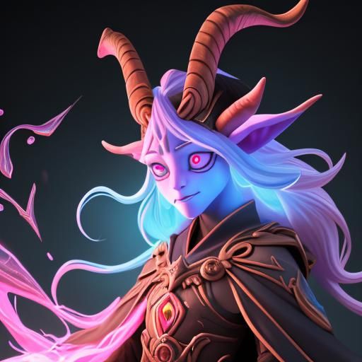 Surreal Goat-Human Figure Evokes Mysterious Authority