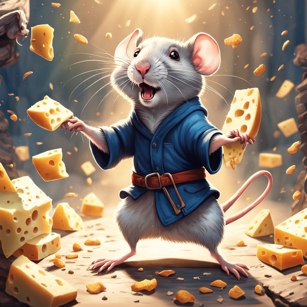 Rodent Rivals Clash in Comical Cheese Duel