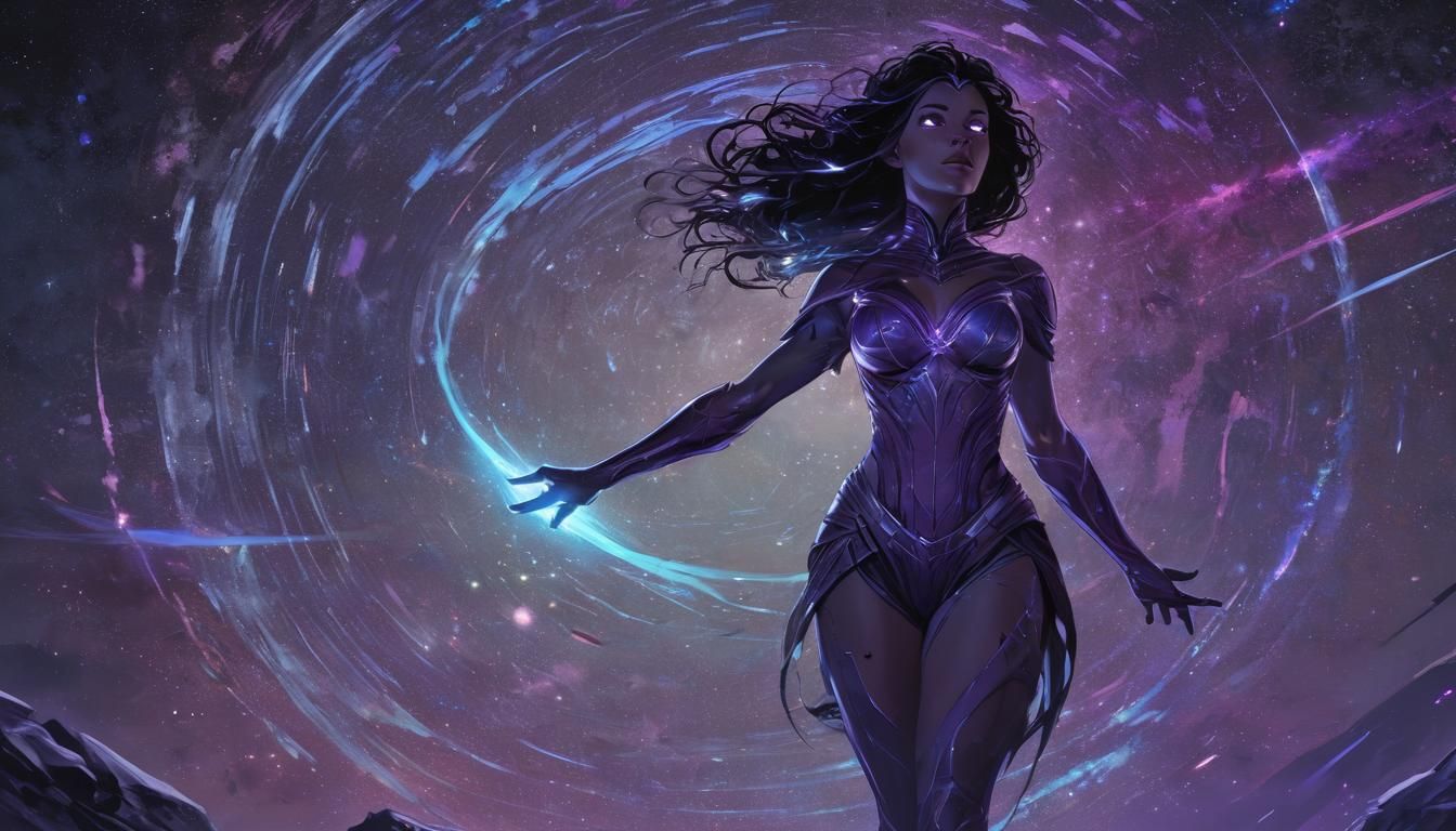 Cosmic Trickster Meets Niobe in Swirling Galaxy