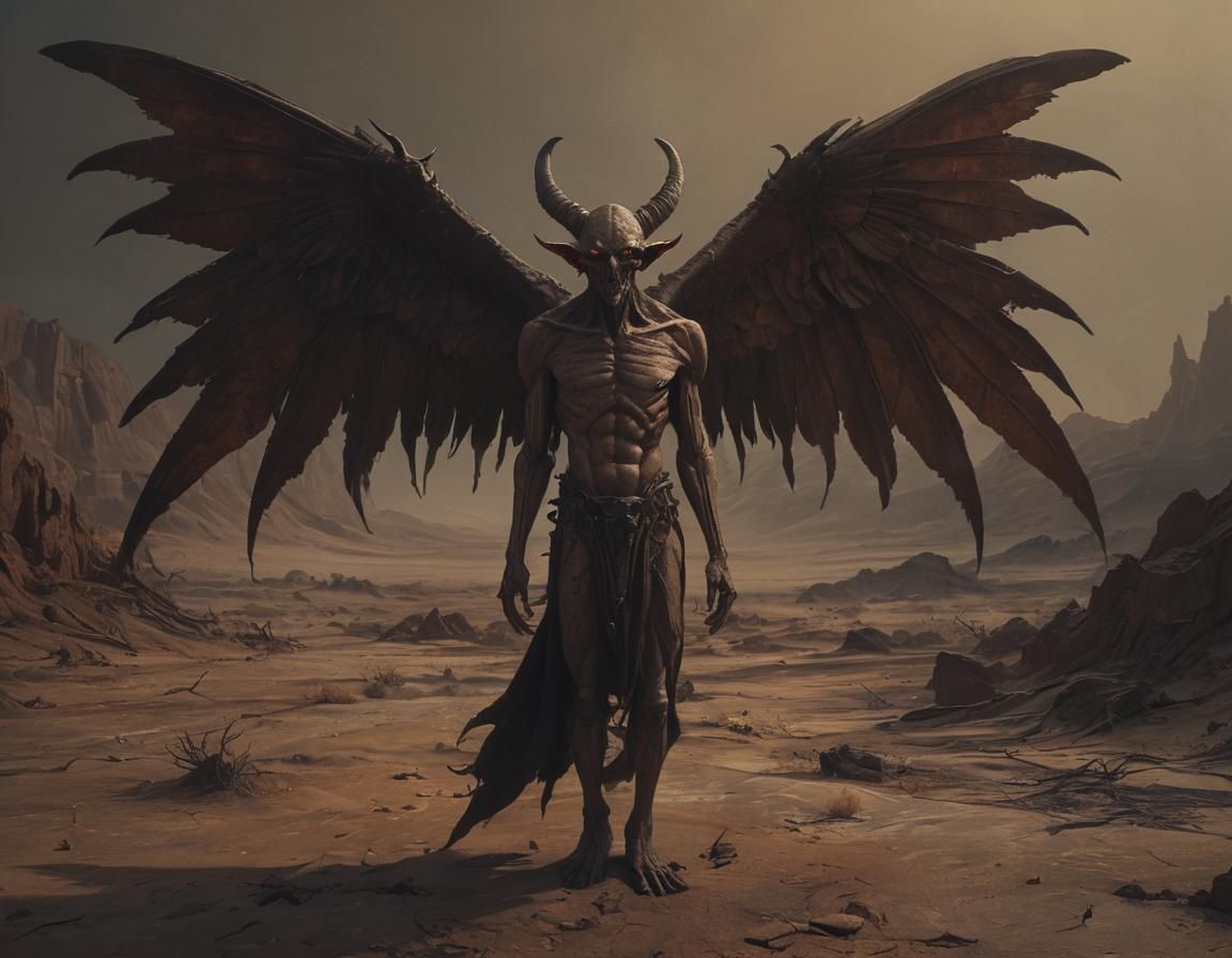 Surreal Biblical Demon Reveals Inner Darkness in Oil Paintin...