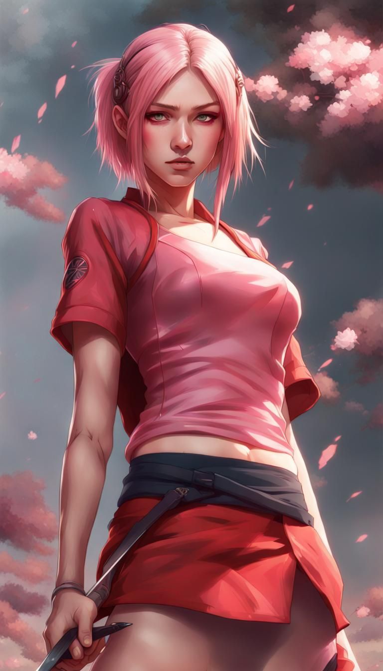 Ethereal Korean Sakura Unveiled in Vibrant Hyperrealism