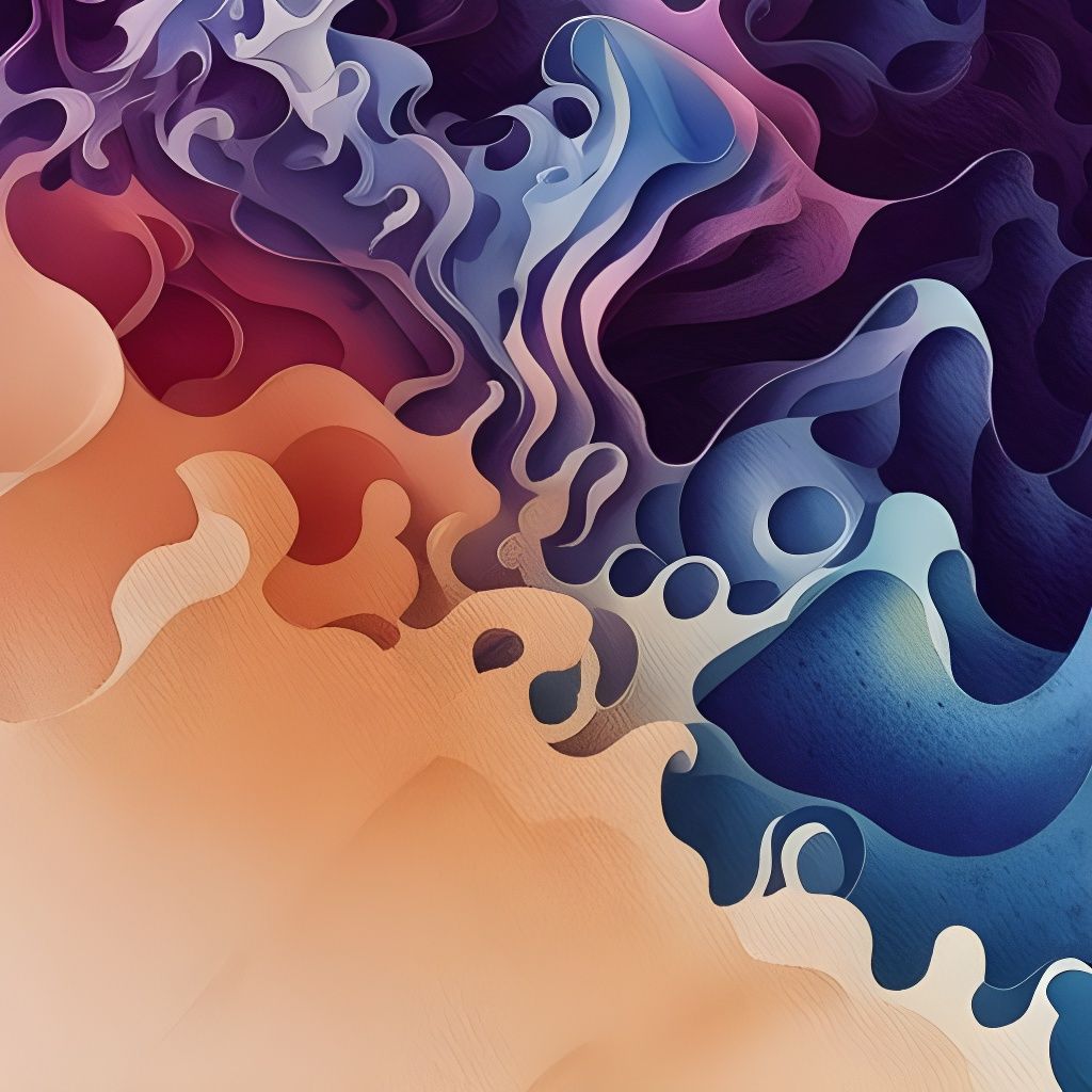 Dreamlike Marble Art in Watercolor Precisionism