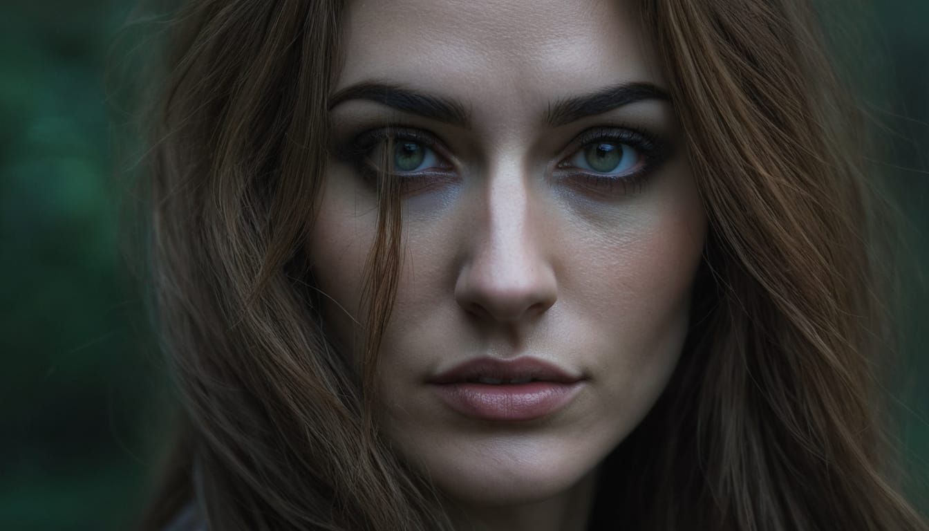 Youthful Gaze Confronts the Abyss of Withered Ugliness