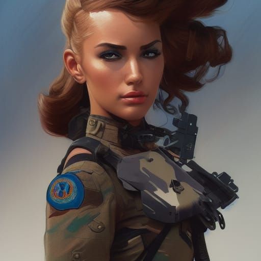 Hyperrealistic G.I. Joe Cover Girl in Stunning 8K Concept Ar...