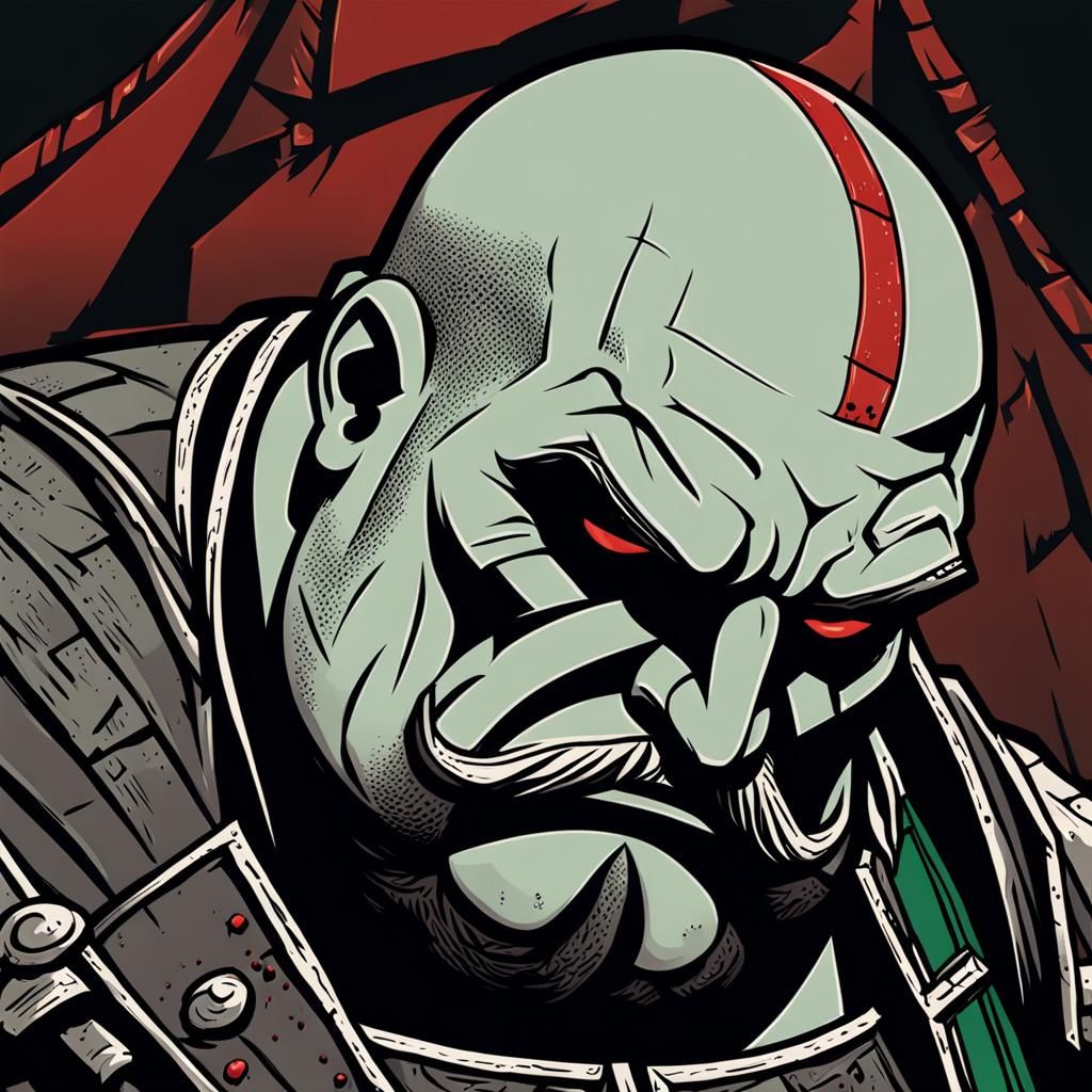 Medieval Hero in Dark Dungeon