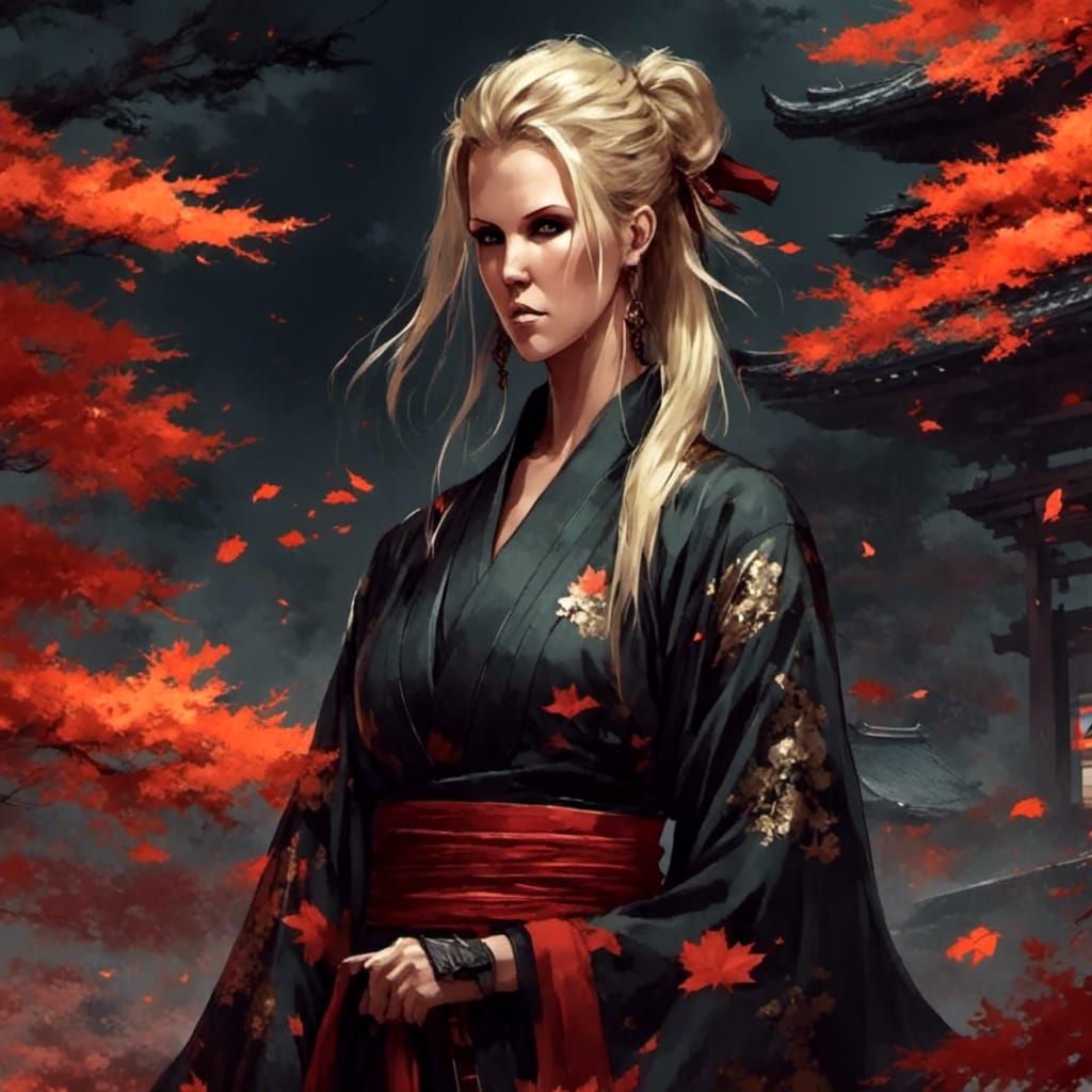 Samurai Ghost in Autumn Haze