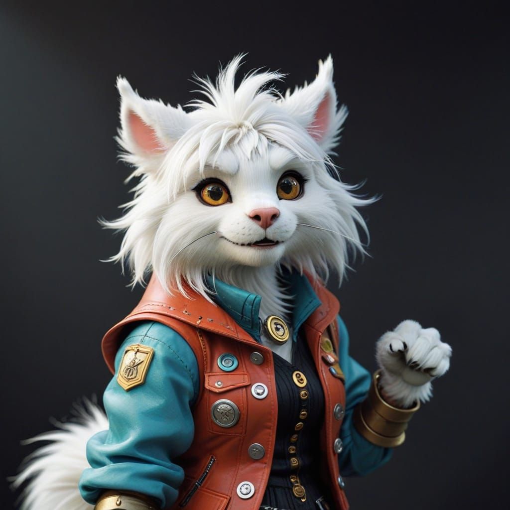 Wombledon Open: Retro-Futuristic Furry Beast Woman